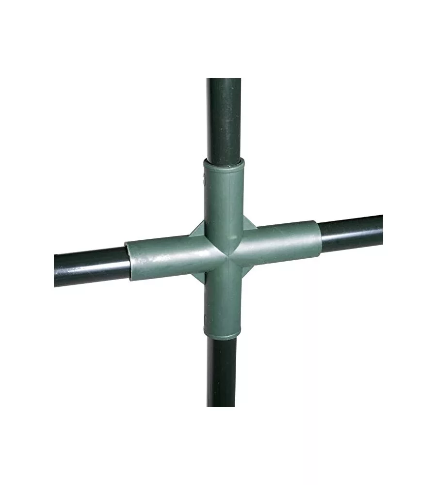SERRA A CASETTA  CON TELO PVC SENZA RIPIANI - 140x140x197 CM - VERDELOOK